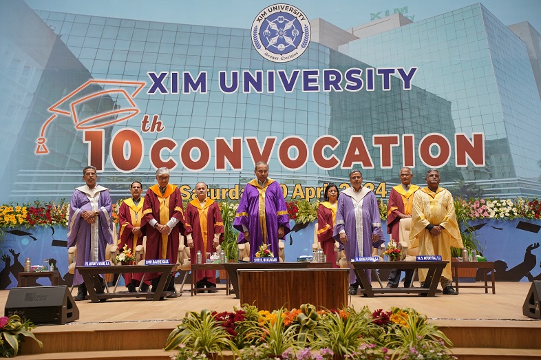 During the 10th convocation, XIM University conferred an Honorary Doctoral Degree upon Shri. R. Mukundan. 